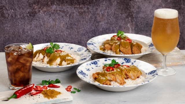 The new menu includes new burgers, salads and three new katsu curry dishes.