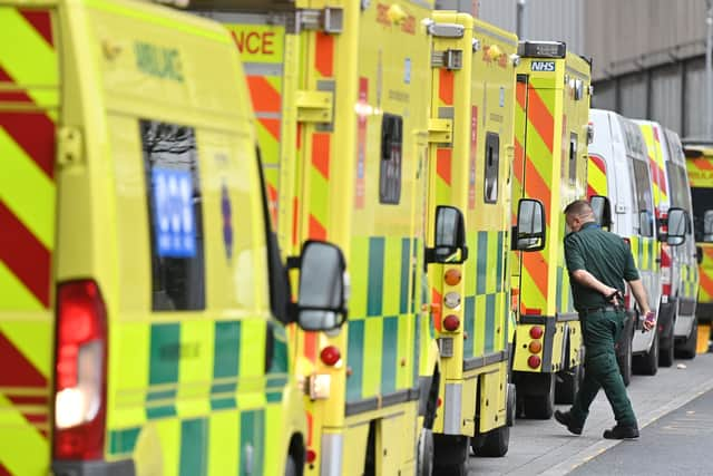 Ambulance staff are being balloted for strike action over pay. Photo: AFP via Getty Images