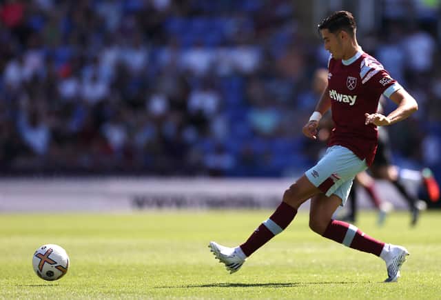 Aguerd hasn’t played a competitive game for United yet. Credit: Getty.
