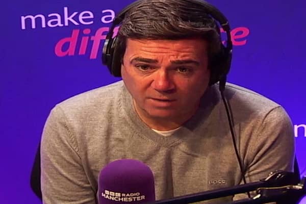 Greater Manchester Mayor Andy Burnham has been speaking about knife crime after a student was fatally stabbed