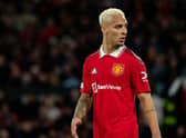 Antony was criticised by Paul Scholes after Manchester United’s Europa League win. Credit: Getty.