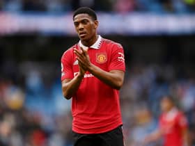 Ten Hag has said Martial has suffered a setback on the injury he sustained against Everton. Credit: Getty.