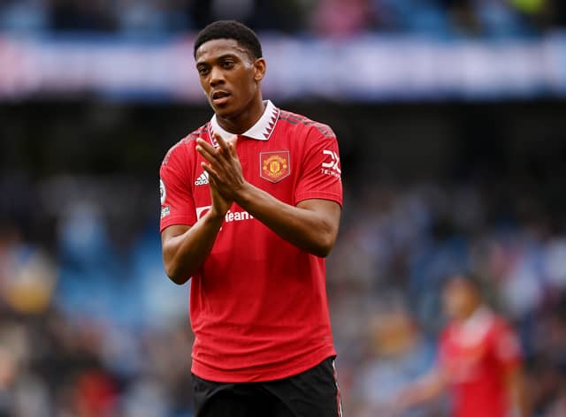 Ten Hag has said Martial has suffered a setback on the injury he sustained against Everton. Credit: Getty.