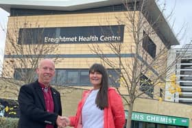 Labour group leader Coun Nick Peel with Coun Bev Fletcher