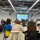 Ukrainian students from across the UK attend the Ukrainian Students’ Conference in Manchester. Credit: Sofia Fedeczko/Manchester World