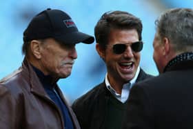 Tom Cruise in Manchester Credit: Getty 