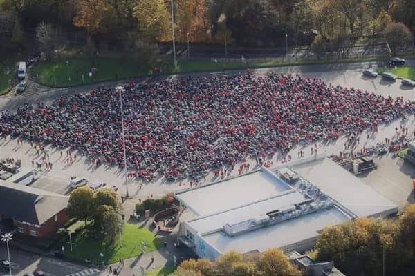 Bikers taking part in the 2022 Ring of Red M60 event. Photo: Ring of Red M60