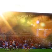 The flare incident occured at Brighton vs Man Utd in May Credit: Getty