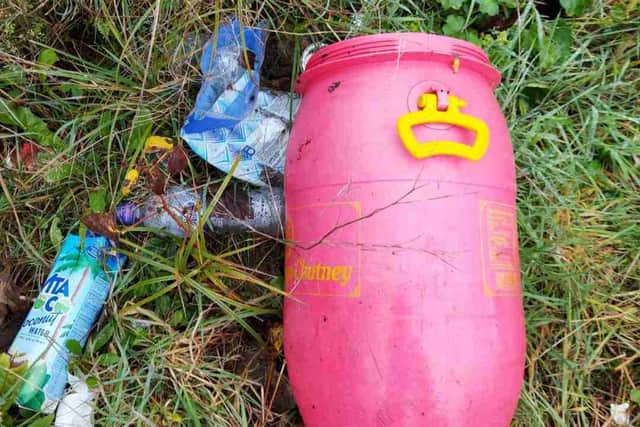 Litter found on Bailey Lane near Manchester Airport