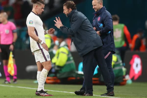 Gareth Southgate has given Kalvin Phillips additional hopes of making the World Cup squad. Credit: Getty.