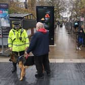 Police at Manchester Christmas markets