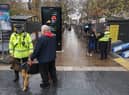Police at Manchester Christmas markets