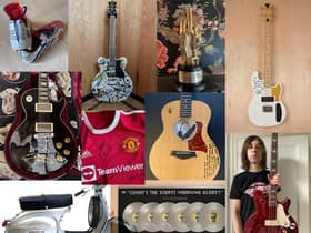 Some of the items which will be going on sale in the auction for Mani and Imelda’s cancer fund-raiser