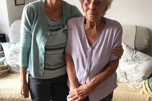 Angela Rigby and her mum Marjorie Rigby Credit: Angela Rigby / SWNS