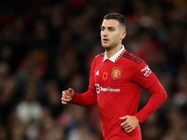 Diogo Dalot is unavailable for Sunday’s game. Credit: Getty.