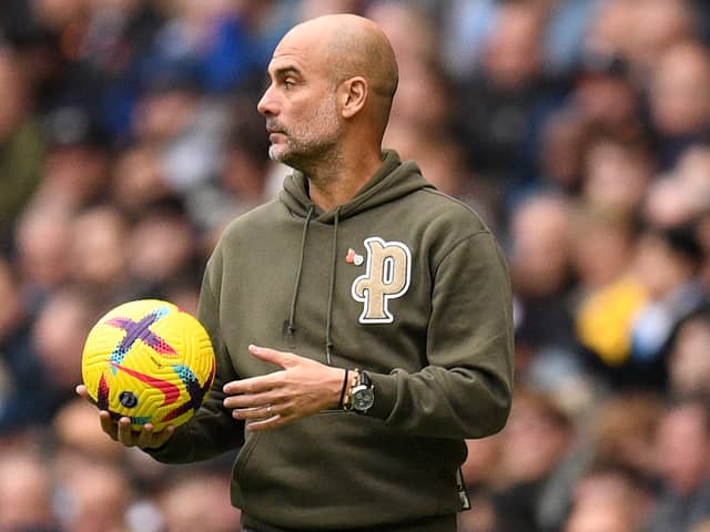 Pep Guardiola said Brentford deserved their victory at the Etihad. Credit: Getty.