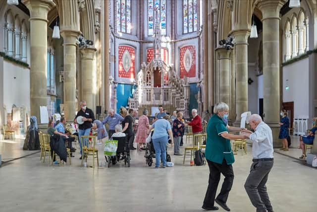 The dementia cafe run by Manchester Camerata at The Monastery in Gorton