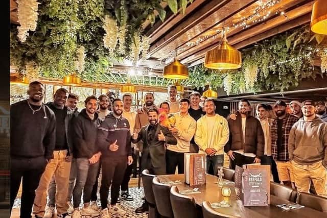 The French rugby league World Cup squad recently dined at Beefalo (Credit: Beefalomeathouse/Instagram)