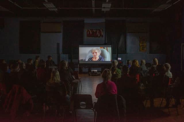 The Cost of Living being screened in Glossop. Photo: Steven Speed