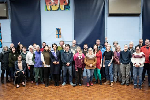 The first screening of the documentary was in Glossop organised by a local community group calling for investment in green energy. Photo: Steven Speed