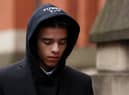 Manchester United footballer, Mason Greenwood leaves Manchester’s Minshull Street Crown Court Credit: Getty