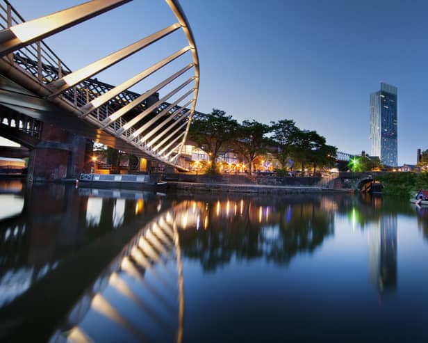 Manchester’s least-deprived area is Castlefield and Deansgate, where 72.9% of households are not deprived. This is also the highest ranking of any area in England. Photo: Marketing Manchester