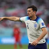 Harry Maguire was replaced by Eric Dier in the second half for England  Credit: Getty. 