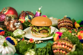 Bundobust’s Christmas sprout bhaji burger