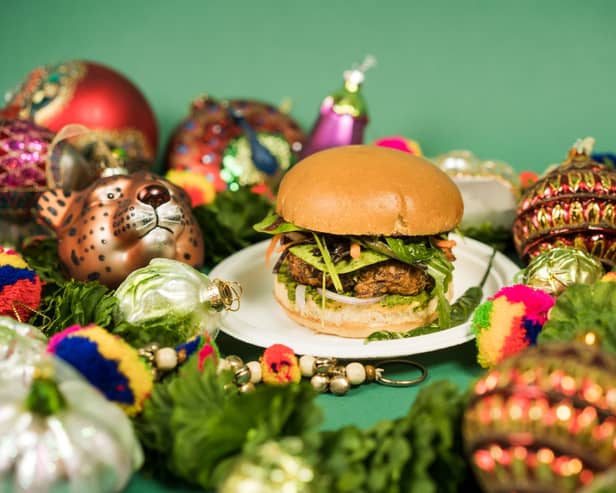Bundobust’s Christmas sprout bhaji burger