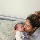 Tori Johnson with Marley