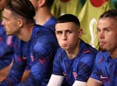 Phil Foden remained an unused substitute as England laboured to a goalless draw with the United States (Photo by Ryan Pierse/Getty Images)