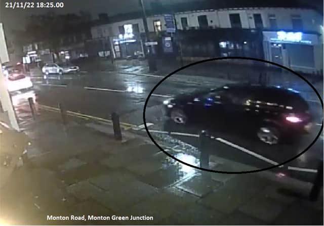 Police want to trace this car seen on Monton Road in Salford