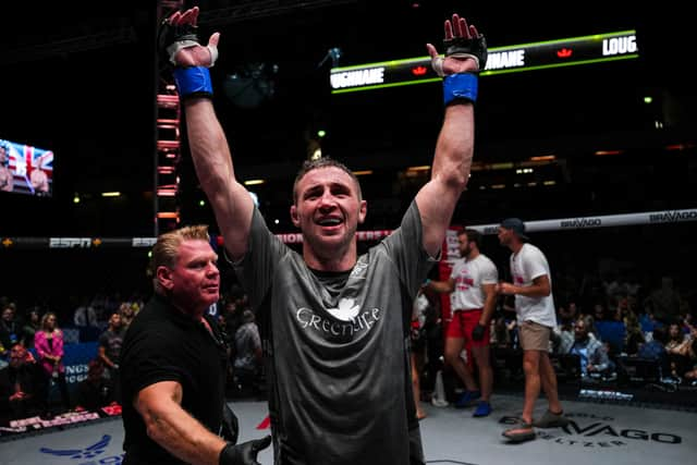 Brendan Loughnane is the PFL featherweight champion. Photo: Cooper Neill/PFL