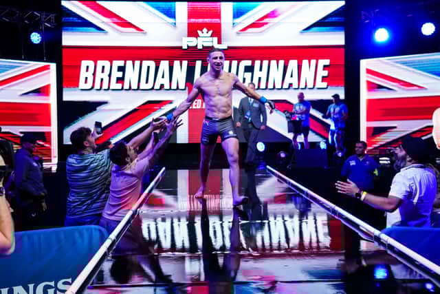 Brendan Loughnane is now in a select group of English fighters who have won top-level MMA titles. Photo: Cooper Neill/PFL