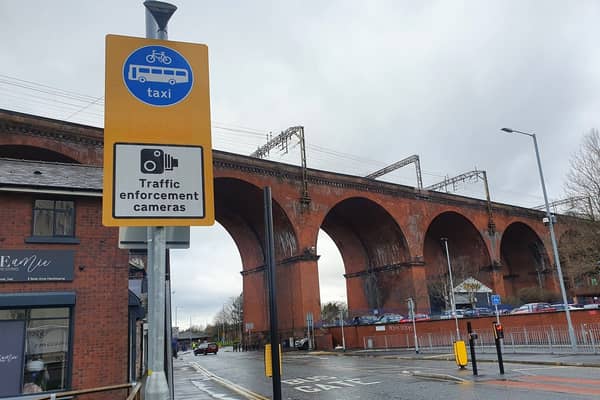The Heaton Lane bus gate in Stockport. Photo: Stockport Council