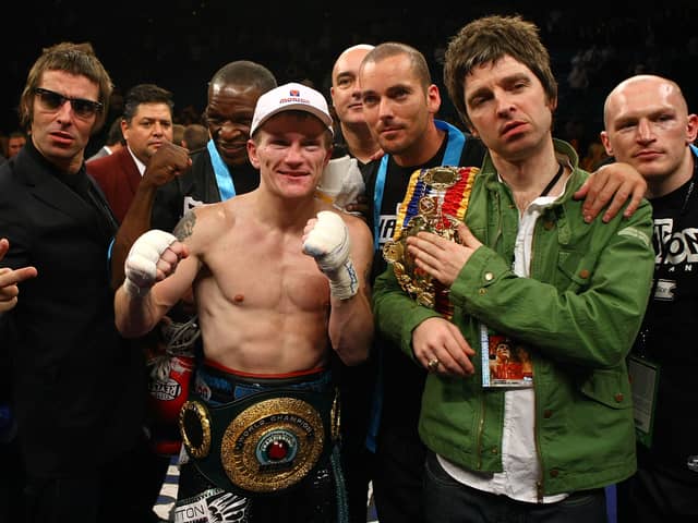 The Gallagher with Ricky Hatton 