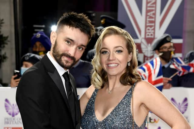 Tom and Kelsey Parker attend the Pride Of Britain Awards 2021 at The Grosvenor House Hotel on October 30, 2021 in London, England. (Photo by Gareth Cattermole/Getty Images)