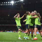 Manchester United Women will be playing at Old Trafford for the second time on Saturday. Credut: Getty. 