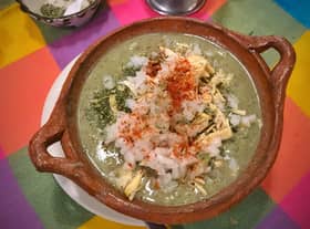 Pozole is one of the dishes served in Mexico during Christmas dinner as an alternative to turkey