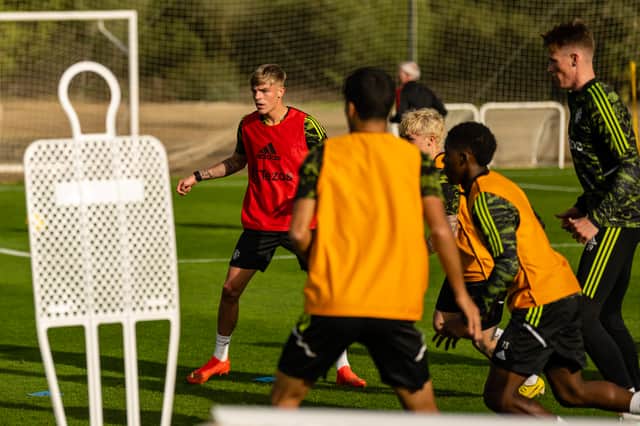 Williams training with United in Spain. Credit: Getty.