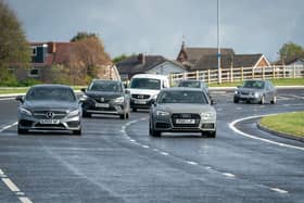 First cars on new South Heywood link road, Queen Elizabeth Way Credit: Rochdale council.