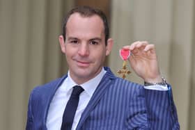  Martin Lewis with his Order of the British Empire (Getty Images)