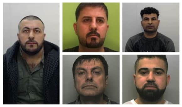 Five men have jailed for their role in a people smuggling ring in Manchester Credit: NCA