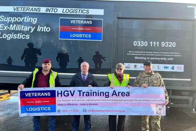 Veterans into Logistics uses the Bowlee site for some of its HGV training thanks to the support of Rochdale Council