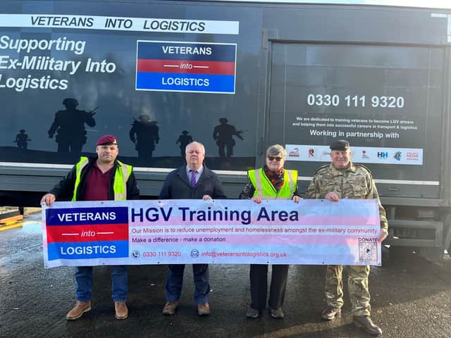 Veterans into Logistics uses the Bowlee site for some of its HGV training thanks to the support of Rochdale Council