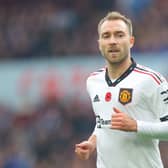 Christian Eriksen has returned to Manchester United training. Credit: Getty.