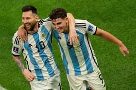 Julian Alvarez could win the World Cup with Argentina on Sunday. Credit: Getty.