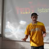 Hamza Dar - who is known as Humz - giving a workshop in Istanbul