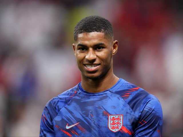 Marcus Rashford combines playing for England and Manchester United with vocal support for issues such as free school meals. Photo: Getty Images