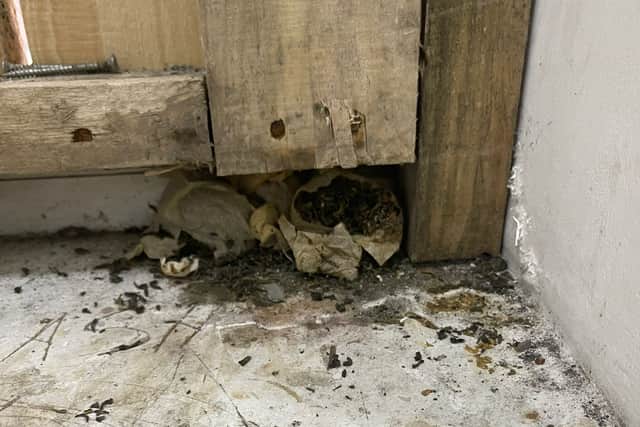 Rat faeces were found in the unsafe building on Great Ducie Street